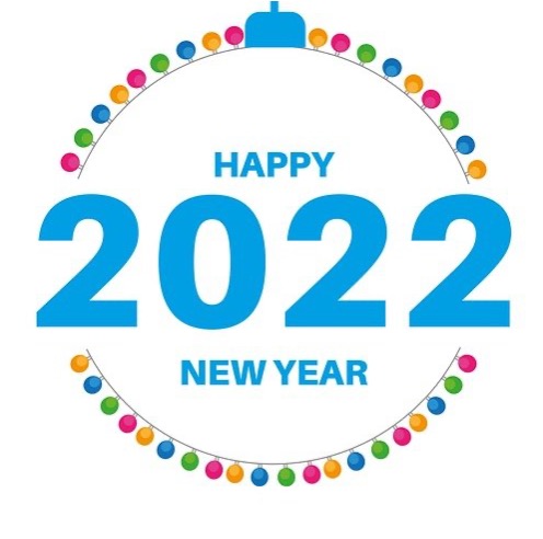 happy 2022 ornament